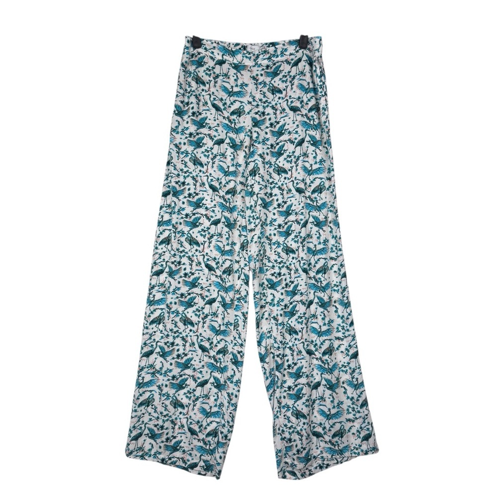 Anthropologie Onia Mila Crane Wide Leg Pants Size Small Boho Tropical Beach